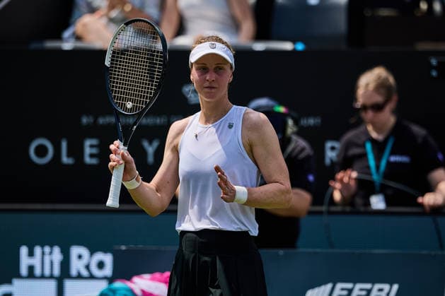 June 21, 2026, Bad Homburg, Hessen, Germany: Liudmila Samsonova celebrates the win of the Match against Katerina Siniakova of Czech Republic during the BAD HOMBURG OPEN powered by SOLARWATTT- WTA500 - Womens Tennis, 21.6.2026 in Bad Homburg (Tennis-Club Bad Homburg), Germany - Photo: Tennis 2026: Bad Homburg Open - WTA500: SAMSONOVA 6:3 7:5 SINIAKOVA  - ZUMAs343 20260621_zsp_s343_014 Copyright: xMathiasxSchulzx