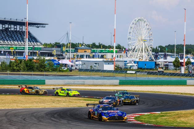 DTM, 5. + 6. Rennen DEKRA Lausitzring 2026 80 Mercedes-AMG GT3 EVO, Winward Racing: Maro Engel, 130 Lamborghini Temerario GT3, ABT Sportsline: Luca Engstler- picture by Gruppe C Photography Schipkau DEKRA Lausitzring Brandenburg Germany Copyright: xGruppexCxPhotographyx