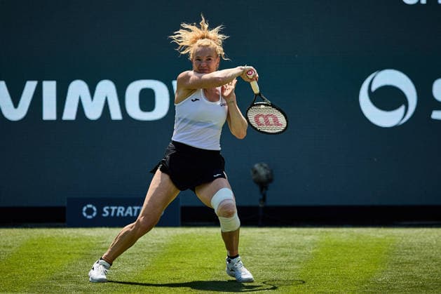 June 21, 2026, Bad Homburg, Hessen, Germany: Katerina Siniakova of Czech Republic returns with forehand to Liudmila Samsonova during the BAD HOMBURG OPEN powered by SOLARWATTT- WTA500 - Womens Tennis, 21.6.2026 in Bad Homburg (Tennis-Club Bad Homburg), Germany - Photo: Tennis 2026: Bad Homburg Open - WTA500: SAMSONOVA 6:3 7:5 SINIAKOVA  - ZUMAs343 20260621_zsp_s343_039 Copyright: xMathiasxSchulzx