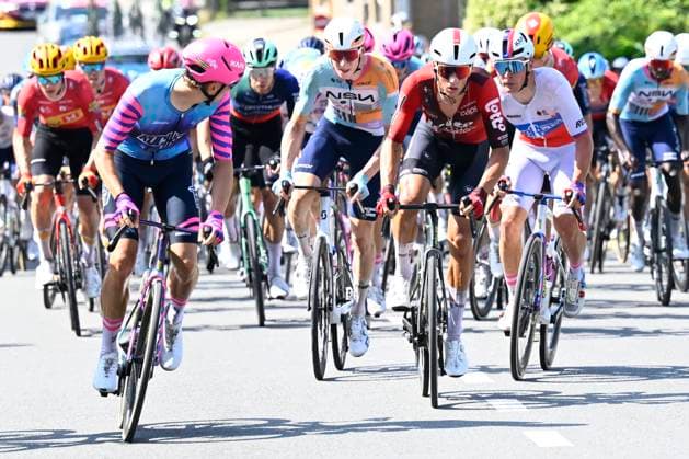 Baloise Belgium Tour 2026 Stage 5 HOEILAART, BELGIUM - JUNE 21 : Rider of Team Lotto Intermarche in action during stage 5 of the 95th edition of Baloise Tour of Belgium an UCI ProSeries 2.Pro cycling road race stage for Men Elite of 183.6 km with start in Gingelom and finish in Hoeilaart on June 21, 2026 in Hoeilaart, Belgium, 21 06 2026 ( Motordriver Stephan Boone - Hoeilaart Belgium  Copyright: xTomasxSiskx