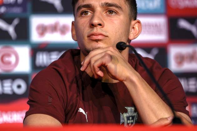 FIFA World Cup, WM, Weltmeisterschaft, Fussball 2026 - Portugal press conference, PK, Pressekonferenz Portugal s national team, Nationalteam player Francisco Conceicao attends a press conference at the training site for the FIFA World Cup 2026 at Garden District Park, in Palm Beach, Florida, USA, 21 June 2026. Palm Beach Florida Estados Unidos  Copyright: xMIGUELxA.xLOPESx