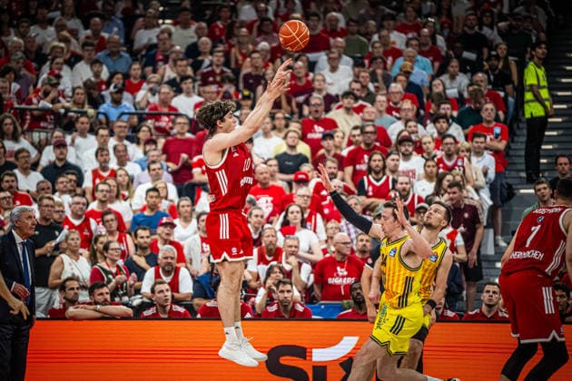 Basketball München 21.06.2026 Saison 2025 2026 EasyCredit BBL 1. Bundesliga Playoffs Finale Spiel 5 Männer, Herren FC Bayern München - Alba Berlin Justinian Jessup (München, No.10) *** Basketball Munich June 21, 2026 2025–2026 Season EasyCredit BBL 1 Bundesliga Playoffs Finals Game 5 Mens, Men FC Bayern Munich Alba Berlin Justinian Jessup Munich, No. 10,detected_source_language
