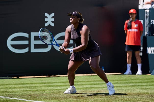 June 21, 2026, Bad Homburg, Hessen, Germany: Taylor Townsend of United States is waiting for the service of Elena-Gabriela Ruse of Romania during the BAD HOMBURG OPEN powered by SOLARWATTT- WTA500 - Womens Tennis, 21.6.2026 in Bad Homburg (Tennis-Club Bad Homburg), Germany - Photo: Tennis 2026: Bad Homburg Open - WTA500: RUSE 6:4 7:5 TOWNSEND  - ZUMAs343 20260621_zsp_s343_095 Copyright: xMathiasxSchulzx