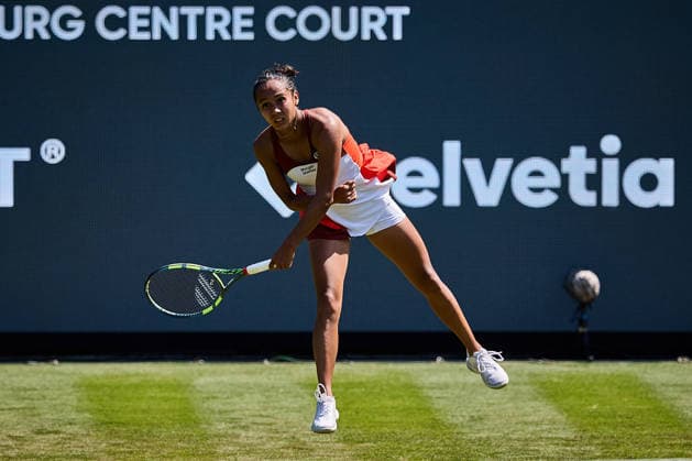 June 21, 2026, Bad Homburg, Hessen, Germany: Leylah Fernandez of Canada serves to Katie Boulter of Great Britain during the BAD HOMBURG OPEN powered by SOLARWATTT- WTA500 - Womens Tennis, 21.6.2026 in Bad Homburg (Tennis-Club Bad Homburg), Germany - Photo: Tennis 2026: Bad Homburg Open - WTA500: FERNANDEZ 6:7 6:3 6:3 BOULTER  - ZUMAs343 20260621_zsp_s343_102 Copyright: xMathiasxSchulzx