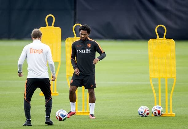 KANSAS CITY - Quinten Timber of the Netherlands during a training session of the Dutch national team, Nationalteam at the KC Current Training Facility, on June 21, 2026, in Kansas City. The Dutch team is preparing for the match against Tunisia during the FIFA World Cup, WM, Weltmeisterschaft, Fussball KOEN VAN WEEL ANP xVIxANPxSportx xxANPxIVx 561592543 originalFilename: 561592543.jpg