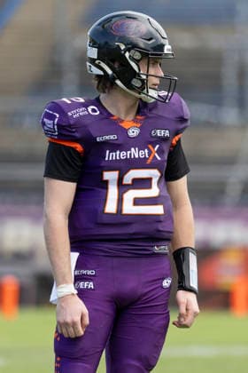 EFA - European Football Alliance: Frankfurt Galaxy - Prague Lions, 21.06.2026 Ethan Garbers (Frankfurt Galaxy 12), Freisteller, Portrait Porträt, Frankfurt Galaxy - Prague Lions, Frankfurt, PSD Bank Arena, 21.6.2026 *** EFA European Football Alliance Frankfurt Galaxy Prague Lions, June 21, 2026 Ethan Garbers Frankfurt Galaxy 12, Cutout, Portrait, Frankfurt Galaxy Prague Lions, Frankfurt, PSD Bank Arena, June 21, 2026,detected_source_language Copyright: xBEAUTIFULxSPORTS Gawlikx