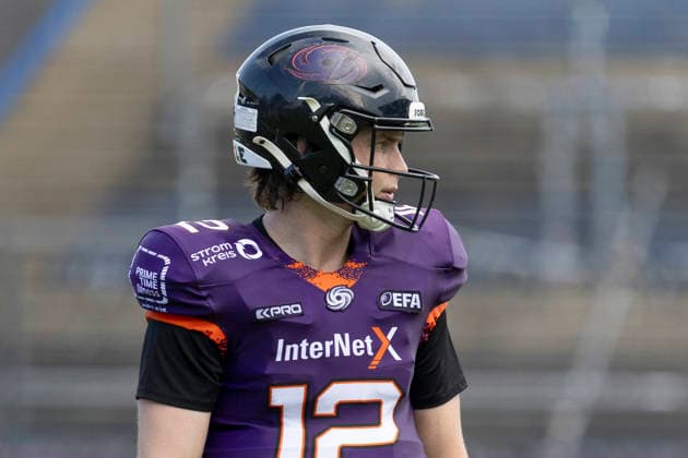 EFA - European Football Alliance: Frankfurt Galaxy - Prague Lions, 21.06.2026 Ethan Garbers (Frankfurt Galaxy 12), Freisteller, Portrait Porträt, Frankfurt Galaxy - Prague Lions, Frankfurt, PSD Bank Arena, 21.6.2026 *** EFA European Football Alliance Frankfurt Galaxy Prague Lions, June 21, 2026 Ethan Garbers Frankfurt Galaxy 12, Cutout, Portrait, Frankfurt Galaxy Prague Lions, Frankfurt, PSD Bank Arena, June 21, 2026,detected_source_language Copyright: xBEAUTIFULxSPORTS Gawlikx
