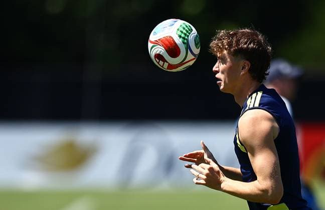 Jack Hendry of Scotland Scotland Training and press conference, PK, Pressekonferenz 2026 FIFA World Cup, WM, Weltmeisterschaft, Fussball Football, Atrium Health Performance Park, Charlotte, USA - 21 Jun 2026Charlotte Atrium Health Performance Park United States of America EDITORIAL USE ONLY No use with unauthorised audio, video, data, fixture lists, club league logos or live services. Online in-match use limited to 120 images, no video emulation. No use in betting, games or single club league player publications.  Copyright: xMichaelxZemanek Shutterstockx 16928934an