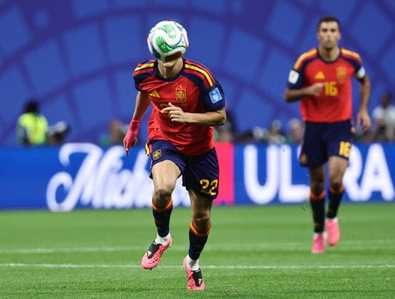 FIFA World Cup, WM, Weltmeisterschaft, Fussball 2026 - Group H - Spain vs Saudi Arabia Pau Cubarsi of Spain in action during the FIFA World Cup 2026 group stage match Spain against Saudi Arabia, in Atlanta, USA, 21 June 2026. ATLANTA United States  Copyright: xRONALDxWITTEKx