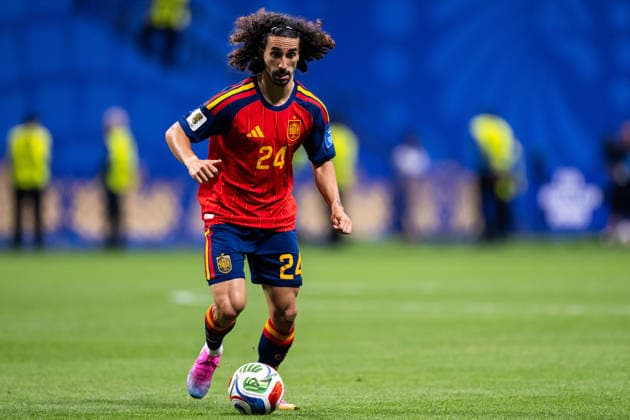 260621 Marc Cucurella of Spain during the FIFA World Cup, WM, Weltmeisterschaft, Fussball 2026 football match between Spain and Saudi Arabia on June 21, 2026 in Atlanta. Photo: Ludvig Thunman BILDBYRAN kod LT LT0806 fotboll football soccer fotball vm fotbolls-vm fotball-vm fotbolls-vm 2026 fifa world cup 2026 day 11 bbeng *** June 21, 2026  Copyright: LUDVIGxTHUNMAN BB260621LT041