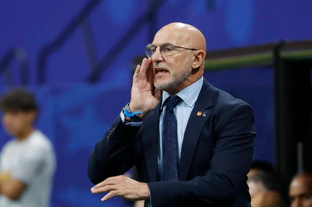 Spain s head coach Luis de la Fuente reacts during the 2026 FIFA World Cup, WM, Weltmeisterschaft, Fussball Group H soccer match between Spain and Saudi Arabia, in Atlanta, United States, 21 June 2026. FIFA World Cup 2026 - Group H - Spain vs. Saudi Arabia !ACHTUNG: NUR REDAKTIONELLE NUTZUNG!  Copyright: xLavandeiraxJrx GRAF2716 20260621-55020666421_1