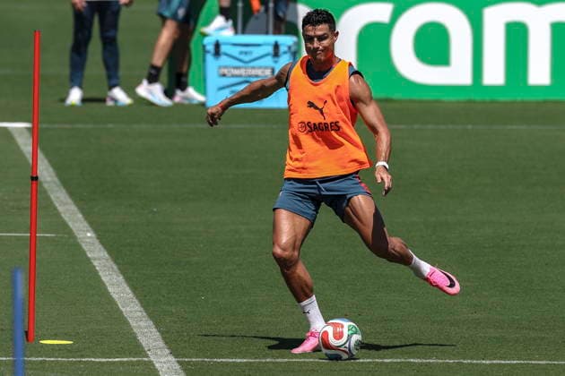 FIFA World Cup, WM, Weltmeisterschaft, Fussball 2026 - Portugal training Portugal s national team, Nationalteam player Cristiano Ronaldo in action during the training session for the FIFA World Cup 2026 at Garden District Park, in Palm Beach, Florida, USA, 21 June 2026. Palm Beach Florida Estados Unidos  Copyright: xMIGUELxA.xLOPESx