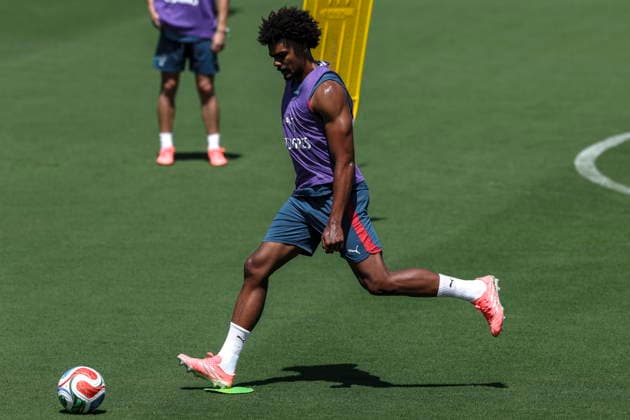 FIFA World Cup, WM, Weltmeisterschaft, Fussball 2026 - Portugal training Portugal s national team, Nationalteam player Renato Veiga in action during the training session for the FIFA World Cup 2026 at Garden District Park, in Palm Beach, Florida, USA, 21 June 2026. Palm Beach Florida Estados Unidos  Copyright: xMIGUELxA.xLOPESx