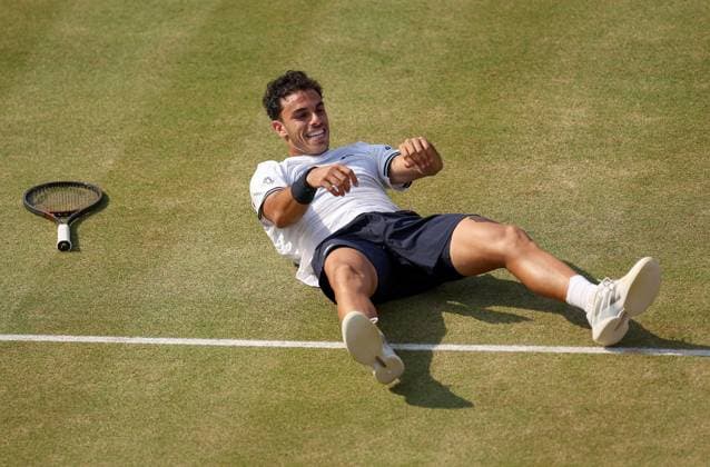 Francisco Cerundolo of Argentina celebrates on match point HSBC Queen s Club Championships, Day Sixteen, Tennis, Queen s Club, West Kensington, London, UK - 21 Jun 2026London Queen s Club United Kingdom  Copyright: xEllaxLing Shutterstockx 16929308an