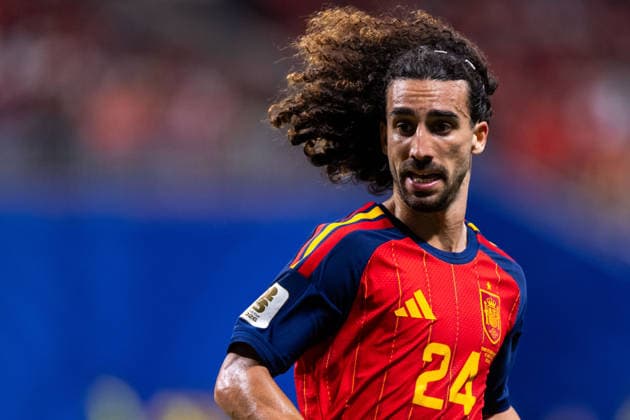 260621 Marc Cucurella of Spain during the FIFA World Cup, WM, Weltmeisterschaft, Fussball 2026 football match between Spain and Saudi Arabia on June 21, 2026 in Atlanta. Photo: Ludvig Thunman BILDBYRAN kod LT LT0806 fotboll football soccer fotball vm fotbolls-vm fotball-vm fotbolls-vm 2026 fifa world cup 2026 day 11 bbeng *** June 21, 2026  Copyright: LUDVIGxTHUNMAN BB260621LT080
