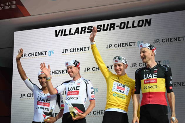 21-06-2026 Tour De Suisse; Tappa 05 Villars Sur Ollon - Villars Sur Ollon; 2026, Uae Emirates - Xrg; Pogacar, Tadej; Wellens, Tim; Villars Sur Ollon; 