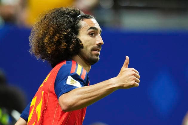 June 21, 2026, Atlanta, Georgia, United States: Marc Cucurella of Spain gestures during the FIFA World Cup, WM, Weltmeisterschaft, Fussball 2026 Group H match between Spain and Saudi Arabia at Atlanta Stadium on June 21, 2026 in Atlanta, Georgia. Atlanta United States - ZUMAa181 20260621_zaa_a181_031 Copyright: xJosexBretonx