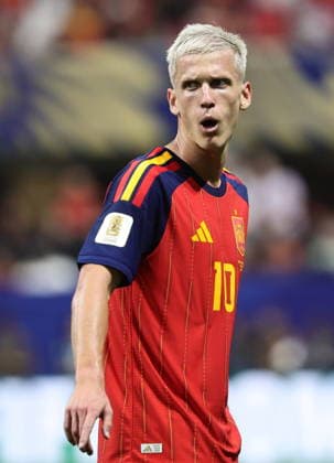 FIFA World Cup, WM, Weltmeisterschaft, Fussball 2026 - Group H - Spain vs Saudi Arabia Dani Olmo of Spain gestures during the FIFA World Cup 2026 group stage match Spain against Saudi Arabia, in Atlanta, USA, 21 June 2026. ATLANTA United States  Copyright: xRONALDxWITTEKx