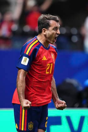 Spain v Saudi Arabia: Group H - FIFA World Cup, WM, Weltmeisterschaft, Fussball 2026 Mikel Oyarzabal of Spain celebrates after scoring his team s second goal during the FIFA World Cup 2026 Group H match between Spain and Saudi Arabia at Atlanta Stadium on June 21, 2026 in Atlanta, Georgia. Atlanta GA United States  Copyright: xJosexBretonx originalFilename:bretonhernandez-spainvsa260621_npbv0.jpg