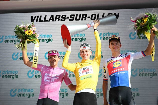 21-06-2026 Tour De Suisse; Tappa 05 Villars Sur Ollon - Villars Sur Ollon; 2026, Uae Emirates - Xrg; 2026, Ef Education - Easypost; 2026, Lidl - Trek; Pogacar, Tadej; Carapaz Antonio, Richard Antonio; Vacek, Mathias; Villars Sur Ollon; 