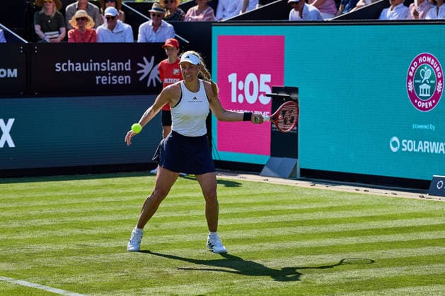 June 21, 2026, Bad Homburg, Hessen, Germany: Angelique Kerber of Germany reacts on Court during her Match against Ana Ivanovic of Serbia during the BAD HOMBURG OPEN powered by SOLARWATTT- WTA500 - Womens Tennis, 20.6.2026 in Bad Homburg (Tennis-Club Bad Homburg), Germany - Photo: Tennis 2026: Bad Hombug Open - WTA500: KERBER 6:3 7:5 IVANOVIC  - ZUMAs343 20260621_zsp_s343_132 Copyright: xMathiasxSchulzx