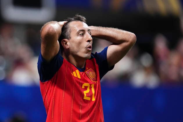 Spain v Saudi Arabia: Group H - FIFA World Cup, WM, Weltmeisterschaft, Fussball 2026 Mikel Oyarzabal of Spain reacts during the FIFA World Cup 2026 Group H match between Spain and Saudi Arabia at Atlanta Stadium on June 21, 2026 in Atlanta, Georgia. Atlanta GA United States  Copyright: xJosexBretonx originalFilename:bretonhernandez-spainvsa260621_npz8b.jpg