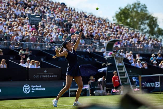 June 21, 2026, Bad Homburg, Hessen, Germany: Ana Ivanovic of Serbia serves to Angelique Kerber of Germany during the BAD HOMBURG OPEN powered by SOLARWATTT- WTA500 - Womens Tennis, 20.6.2026 in Bad Homburg (Tennis-Club Bad Homburg), Germany - Photo: Tennis 2026: Bad Hombug Open - WTA500: KERBER 6:3 7:5 IVANOVIC  - ZUMAs343 20260621_zsp_s343_153 Copyright: xMathiasxSchulzx