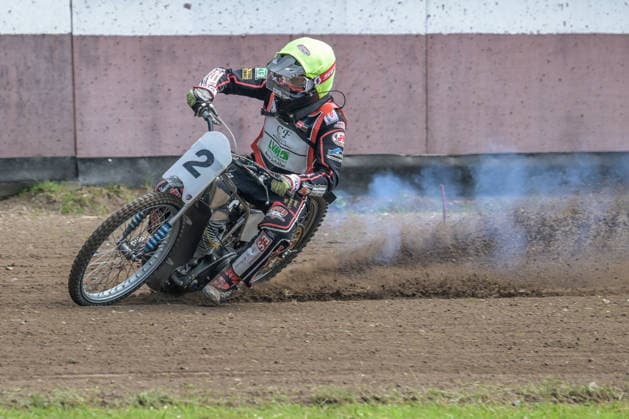 John Pedersen , Sandbahnrennen Hechthausen Motorsport, DMSB, ADAC, 21.06.2026 Hechthausen Niedersachsen Deutschland *** John Pedersen, Hechthausen Motorsport Dirt Track Racing, DMSB, ADAC, June 21, 2026, Hechthausen, Lower Saxony, Germany,detected_source_language Copyright: xkolbert-press BurghardxSchreyerx