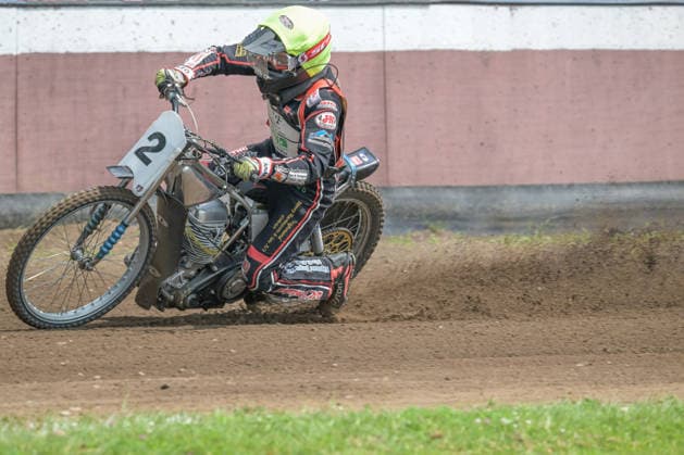 John Pedersen , Sandbahnrennen Hechthausen Motorsport, DMSB, ADAC, 21.06.2026 Hechthausen Niedersachsen Deutschland *** John Pedersen, Hechthausen Motorsport Dirt Track Racing, DMSB, ADAC, June 21, 2026, Hechthausen, Lower Saxony, Germany,detected_source_language Copyright: xkolbert-press BurghardxSchreyerx