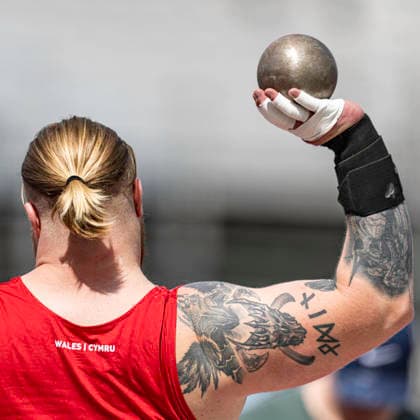 RECORD DATE NOT STATED 21st June 2026; Alexander Stadium, Birmingham, West Midlands, England; 2026 Novuna UK Athletics Championships; Detail of the tattoo on the arm of Patrick Swan of Cornwall AC GodfreyxPitt
