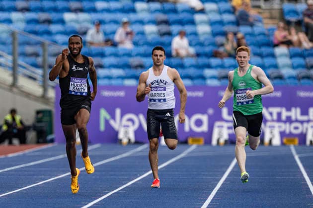 RECORD DATE NOT STATED 21st June 2026; Alexander Stadium, Birmingham, West Midlands, England; 2026 Novuna UK Athletics Championships; Matthew Hudson-Smith of Birchfield Harriers wins the final of the mens 400m GodfreyxPitt