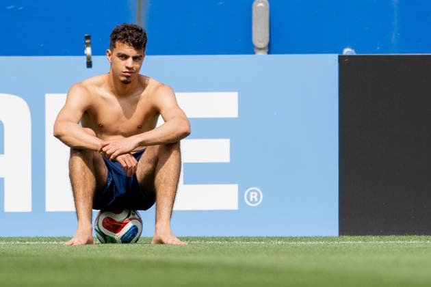 260621 Yasin Ayari of the Swedish national football team at a training session during day 11 of the FIFA World Cup, WM, Weltmeisterschaft, Fussball 2026 in Dallas. Photo: Petter Arvidson BILDBYRAN kod PA PA1247 fotboll football soccer fotball vm fotbolls-vm fotball-vm fotbolls-vm 2026 fifa world cup 2026 träning practice training sverige sweden sverige a bbeng *** 260621 Yasin Ayari of the Swedish national soccer team at a training session on Day 11 of the 2026 FIFA World Cup in Dallas. Photo  Copyright: PETTERxARVIDSON BB260621PA067