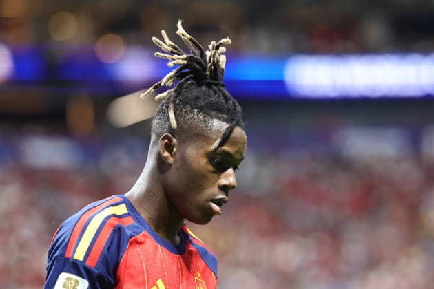 FIFA World Cup, WM, Weltmeisterschaft, Fussball 2026 - Group H - Spain vs Saudi Arabia Nico Williams of Spain during the FIFA World Cup 2026 group stage match Spain against Saudi Arabia, in Atlanta, USA, 21 June 2026. ATLANTA United States  Copyright: xRONALDxWITTEKx