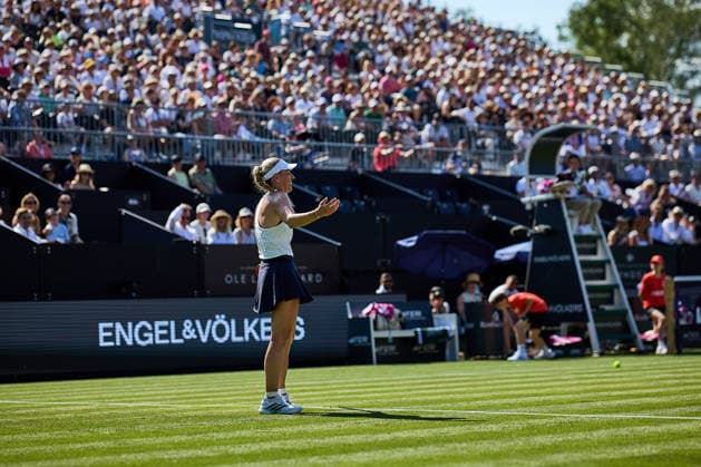 June 21, 2026, Bad Homburg, Hessen, Germany: Angelique Kerber of Germany reacts on Court during her Match against Ana Ivanovic of Serbia during the BAD HOMBURG OPEN powered by SOLARWATTT- WTA500 - Womens Tennis, 20.6.2026 in Bad Homburg (Tennis-Club Bad Homburg), Germany - Photo: Tennis 2026: Bad Hombug Open - WTA500: KERBER 6:3 7:5 IVANOVIC  - ZUMAs343 20260621_zsp_s343_195 Copyright: xMathiasxSchulzx
