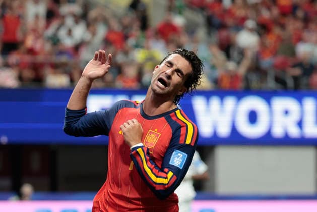 Spain s Ferran Torres gestures during the 2026 FIFA World Cup, WM, Weltmeisterschaft, Fussball Group H soccer match between Spain and Saudi Arabia, in Atlanta, United States, 21 June 2026. FIFA World Cup 2026 - Group H - Spain vs. Saudi Arabia !ACHTUNG: NUR REDAKTIONELLE NUTZUNG!  Copyright: xLavandeiraxJrx GRAF2811 20260621-55020667325_1