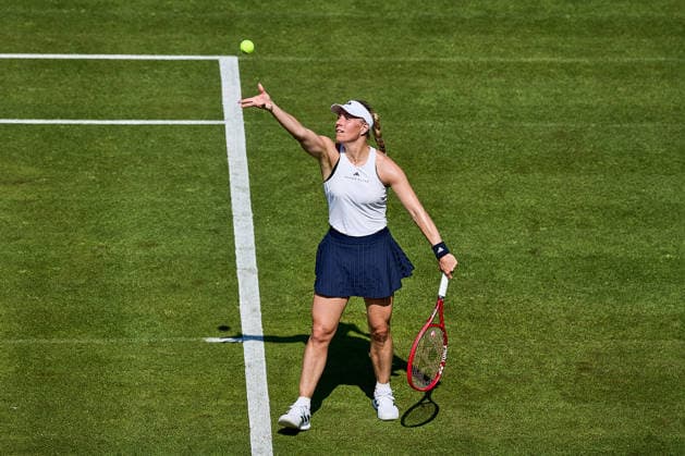 June 21, 2026, Bad Homburg, Hessen, Germany: Angelique Kerber of Germany serves to Ana Ivanovic of Serbia during the BAD HOMBURG OPEN powered by SOLARWATTT- WTA500 - Womens Tennis, 20.6.2026 in Bad Homburg (Tennis-Club Bad Homburg), Germany - Photo: Tennis 2026: Bad Hombug Open - WTA500: KERBER 6:3 7:5 IVANOVIC  - ZUMAs343 20260621_zsp_s343_216 Copyright: xMathiasxSchulzx