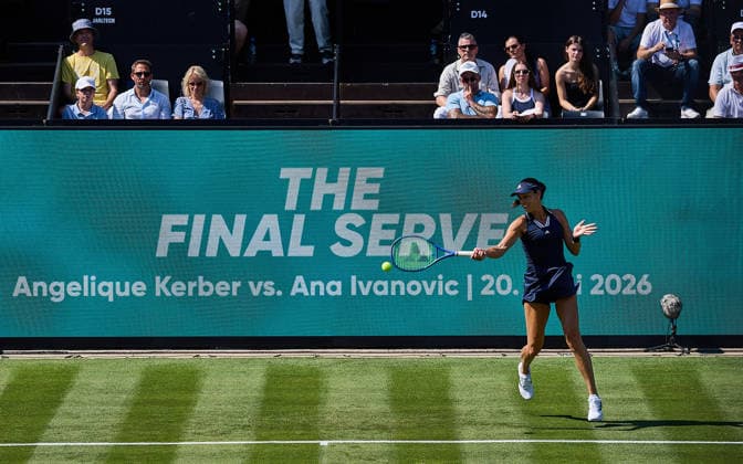 June 21, 2026, Bad Homburg, Hessen, Germany: Ana Ivanovic of Serbia returns with forehand to Angelique Kerber of Germany during the BAD HOMBURG OPEN powered by SOLARWATTT- WTA500 - Womens Tennis, 20.6.2026 in Bad Homburg (Tennis-Club Bad Homburg), Germany - Photo: Tennis 2026: Bad Hombug Open - WTA500: KERBER 6:3 7:5 IVANOVIC  - ZUMAs343 20260621_zsp_s343_221 Copyright: xMathiasxSchulzx