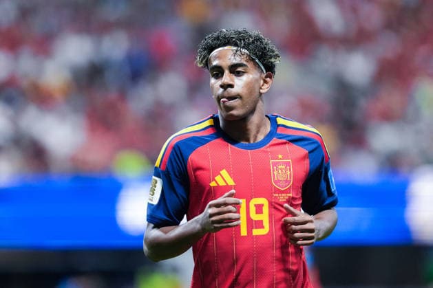 Lamine Yamal of Spain gestures during a FIFA Men’s World Cup 2026 Group Stage football match between Spain and Saudi Arabia at Atlanta Stadium, in Atlanta on June 21th 2026 (Photo by Alexandra Fechete SPP)  Copyright: xAlexandraxFechete SPPx Sportspressphoto_SPR172681