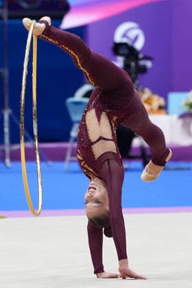 (260621) -- BEIJING, June 21, 2026 -- Arina Kovshova of Russia competes during the Individual Hoop final at the 2026 Rhythmic gymnastics, Rhythmische Sportgymnastik, RSG World Challenge Cup Beijing in Beijing, China, June 21, 2026. ) (SP)CHINA-BEIJING-RHYTHMIC GYMNASTICS-WORLD CHALLENGE CUP(CN) XiexHan 