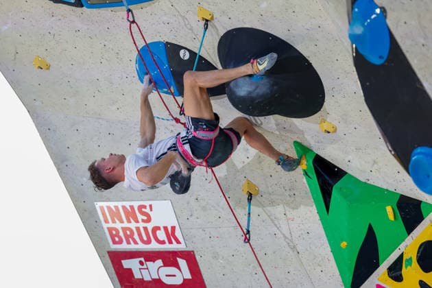 CLIMBING - World Climbing Series INNSBRUCK,AUSTRIA,21.JUN.26 - CLIMBING - World Climbing Series, lead. Image shows Luka Potocar (SLO).  GEPAxpictures xMarkoxVulic