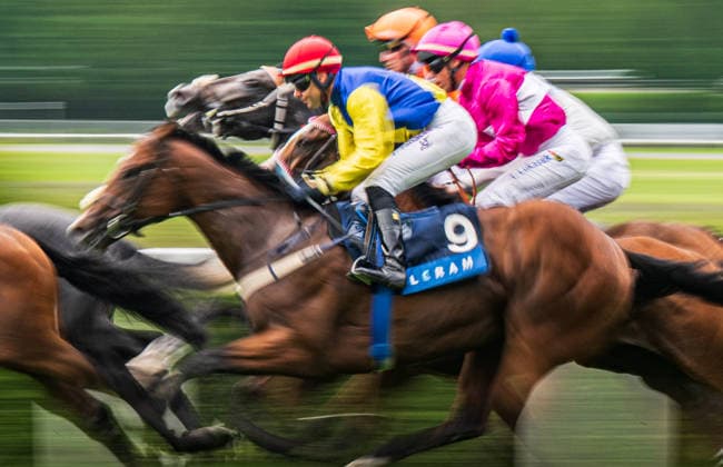 Ceske derby, rovinovy dostih (2400 m, trileti hrebci a klisny, dotace 2,000.000 Kc) - druhy zavod Klasicke trojkoruny, 21. cervna 2026, Praha. Vaclav Janacek na koni Klermont. (CTKxPhoto RomanxVondrous) CTKPhotoP2026062105410  CTKPhotoP2026062105410