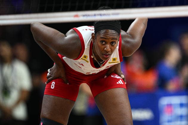 Turkiye v China - 2026 FIVB Volleyball Nations League ANKARA, TURKIYE - JUNE 21: Sinead Jack (8) of Turkiye in action during the 2026 FIVB Volleyball Nations League (VNL) Week 2 match between Turkiye and China at the Ankara Sports Hall in Ankara, Turkiye on June 21, 2026. Akin Celiktas Anadolu Ankara Turkey. Editorial use only. Please get in touch for any other usage.  Copyright: x2026xAnadoluxAkinxCeliktasx