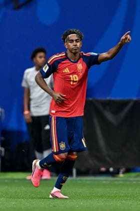Spain v Saudi Arabia Group H - FIFA World Cup, WM, Weltmeisterschaft, Fussball 2026 ATLANTA, GEORGIA - JUNE 21: Lamine Yamal 19 of Spain celebrates during the FIFA World Cup 2026 Group H match between Spain and Saudi Arabia at Atlanta Stadium on June 21, 2026 in Atlanta, Georgia. ATLANTA United States of America Copyright: x xwalidxibrahimx xJNAxPressx