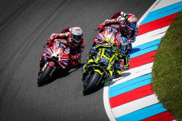 Races of MotoGP Monster Energi Grand Prix of Czechia at Brno Circuit. 21 June 2026 In picture: Ai Ogura , Marc Marquez and Francesco Bagnaia Carreras del Gran Premio Monster Energi de MotoGP de Republica Checa en el Circuito de Brno. 21 de Junio de 2026 POOL MotoGP.com Cordon Press Images will be for editorial use only. Mandatory credit: MotoGP.com Cordon Press 