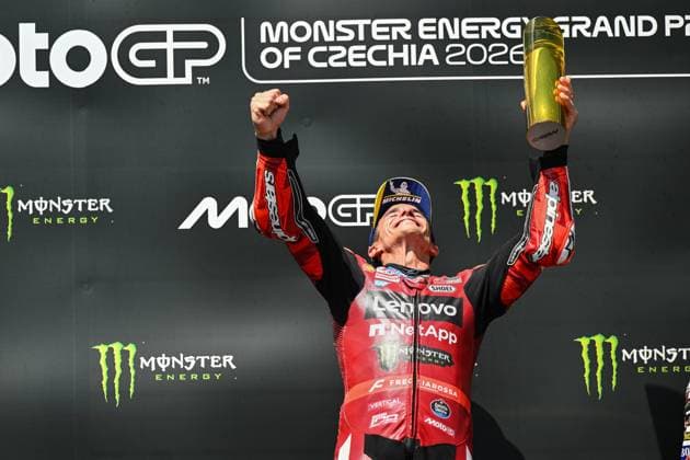Races of MotoGP Monster Energi Grand Prix of Czechia at Brno Circuit. 21 June 2026 In picture: Marc Marquez Carreras del Gran Premio Monster Energi de MotoGP de Republica Checa en el Circuito de Brno. 21 de Junio de 2026 POOL MotoGP.com Cordon Press Images will be for editorial use only. Mandatory credit: MotoGP.com Cordon Press 