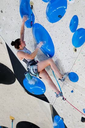 CLIMBING - World Climbing Series INNSBRUCK,AUSTRIA,21.JUN.26 - CLIMBING - World Climbing Series, lead. Image shows Rosa Rekar (SLO).  GEPAxpictures xMarkoxVulic
