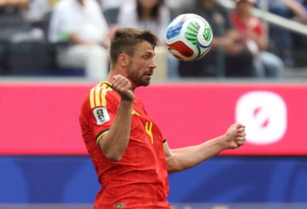 FIFA World Cup, WM, Weltmeisterschaft, Fussball 2026 - Group G - Belgium vs Iran Brandon Mechele of Belgium in action during the FIFA World Cup 2026 group stage match Belgium against Iran, in Los Angeles, USA, 21 June 2026. LOS ANGELES United States  Copyright: xCHRISTOPHERxTORRESx