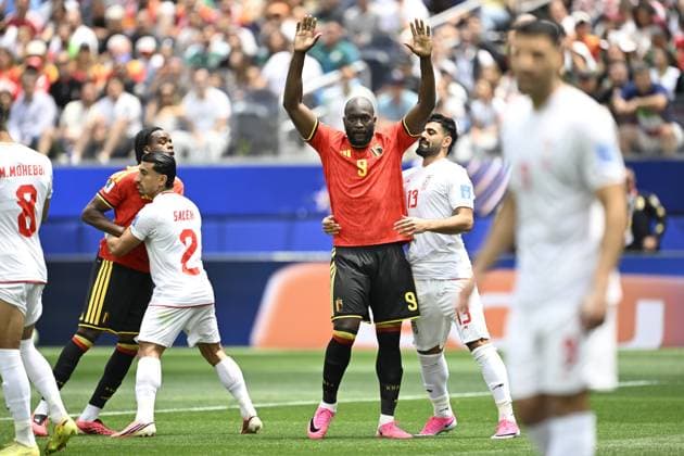 Belgium vs Iran - FIFA World Cup, WM, Weltmeisterschaft, Fussball 2026 LOS ANGELES, USA - JUNE 21 : Lukaku Romelu forward of Belgium during the FIFA World Cup 2026 Group G match between Belgium and Iran at the SOFI STADIUM on June 21, 2026 in Los Angeles, USA, 21 06 2026 Los Angeles United States of America  Copyright: xNicoxVereeckenx