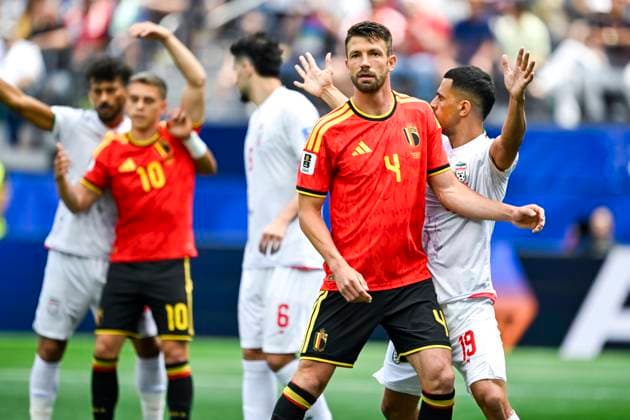 Belgium vs Iran - FIFA World Cup, WM, Weltmeisterschaft, Fussball 2026 LOS ANGELES, USA - JUNE 21 : Mechele Brandon defender of Belgium in action during the FIFA World Cup 2026 Group G match between Belgium and Iran at the SOFI STADIUM on June 21, 2026 in Los Angeles, USA, 21 06 2026 Los Angeles United States of America  Copyright: xNicoxVereeckenx