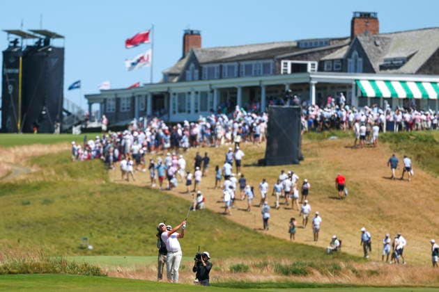 US Open Golf Championship - Round 4 Wyndham Clark of the US (bottom) during the fourth round of the 2026 US Open golf tournament at the Shinnecock Hills Golf Club in Southampton, New York, USA, 21 June 2026. SOUTHAMPTON NEW YORK UNITED STATES  Copyright: xSARAHxYENESELx